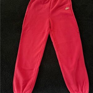 ALO Yoga Bright Pink Jogger Sweatpants